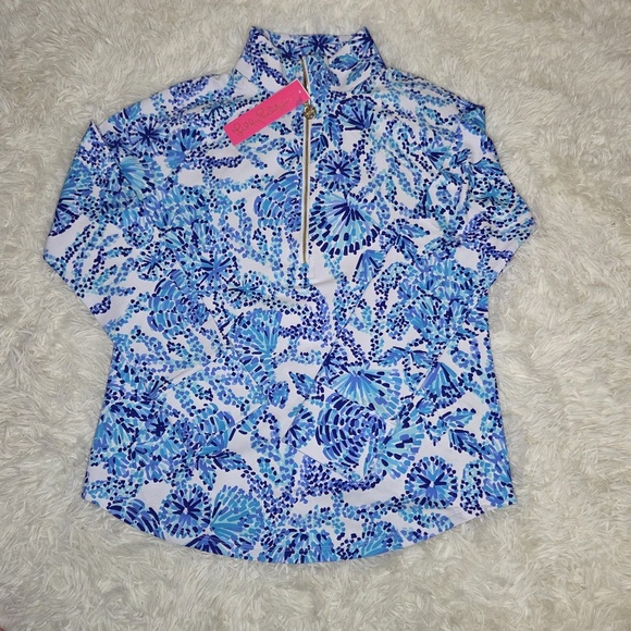Lilly Pulitzer Sweaters - Lilly Pulitzer Skipper Popover "Shell Me You Love Me"
